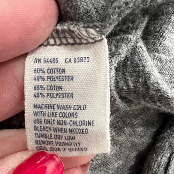 American‎ Eagle Outfitters Long Sleeve Gray Wrap Sweater Size Small - Picture 7 of 7